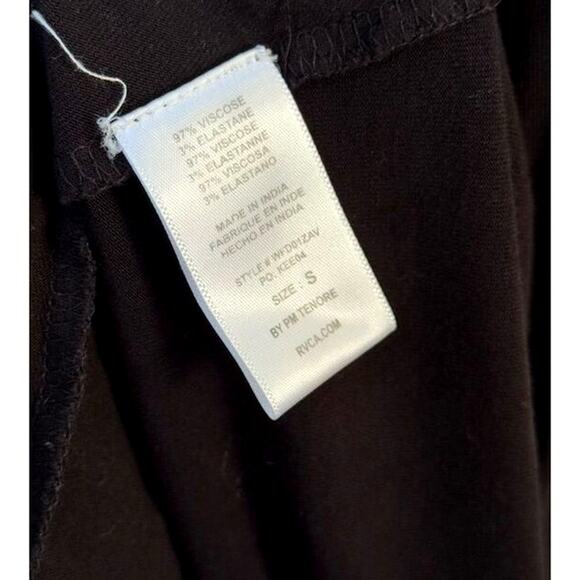 RVCA Womens Black Strappy Shift Dress Size S V-Neck Casual Short Mini - Picture 7 of 7